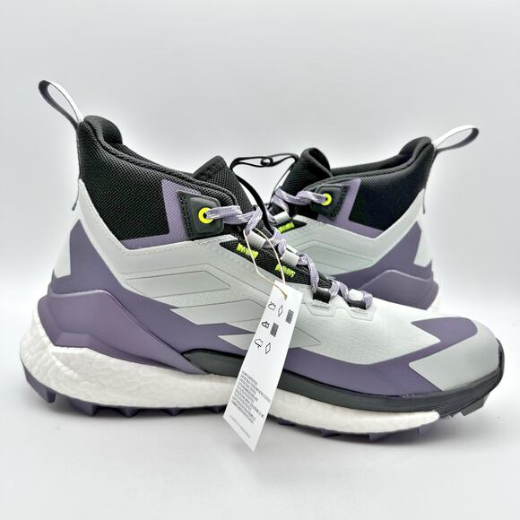 Adidas Womens Terrex Free Hiker 2 GTX Shoes US 10.5 Grey Purple Athletic WP NIB - Picture 5 of 13